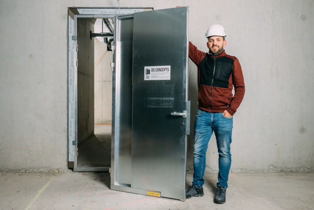 Bauzeittüre, DS Concepts, die clevere Bauzeittüre für ihre Baustelle, schützt hochwertige Türen während der Bauzeit